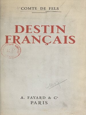 cover image of Destin français